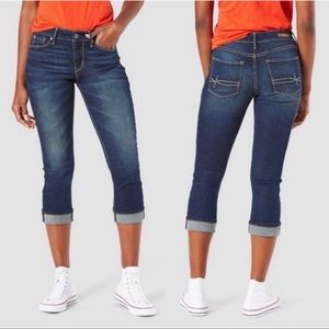 Denizen Modern Skinny Crop Cuffed Jeans Size 18